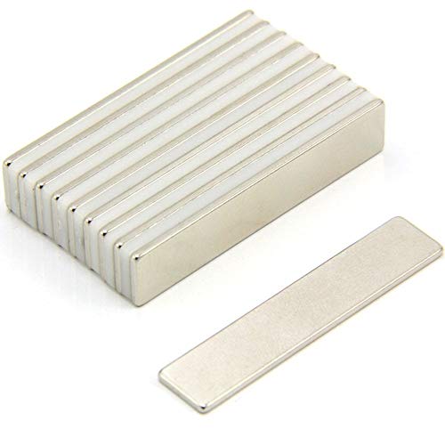 N35 Neodym - Magnet Für Kunst, Handwerk, Modellherstellung - 50mm x 10mm x 1,5mm Dick - 3,6kg Zug - Pack von 10 N35 Neodym - Magnet Für Kunst, Handwerk, Modellherstellung - 50mm x 10mm x 1,5mm Dick - 3,6kg Zug - Pack von 10 von first4magnets