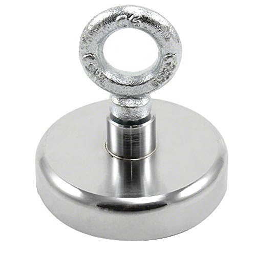 Ferrit - Wiederherstellungsmagnet Mit M10 - Augenbolzen Für Magnetfischen, Erholung, Wiederholung und Schatzjagd - 80mm Durchmesser x 70mm Hoch - 60kg Zug Ferrit - Wiederherstellungsmagnet Mit M10 - Augenbolzen Für Magnetfischen, Erholung, Wiederholung und Schatzjagd - 80mm Durchmesser x 70mm Hoch - 60kg Zug von first4magnets