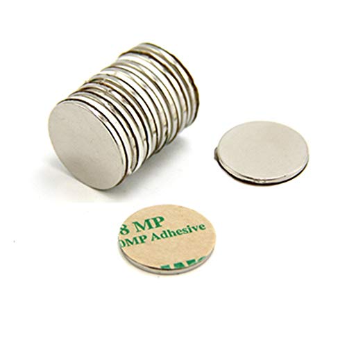 Klebstoff N42 Neodym Magnet Für Kunst, Handwerk, Modellherstellung, Diy, Hobbys - 20mm Durchmesser x 1,5mm - 2kg Zug - Süd - Pack von 10 von first4magnets