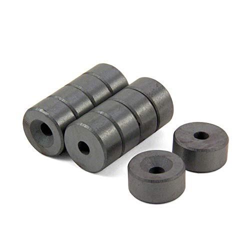 Ferritmagnet Für Kunst, Handwerk, Wissenschaft und Diy - 20mm Dia x 10mm Dicke x 5,2mm C/Waschbecken - 1,2kg Zug - Norden - Pack von 10 von first4magnets