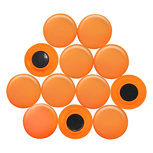 Große Orangenplanungsbüro - Magnete Für Kühlschrank, Whiteboard, Notizboard 40mm x 8mm Hoch - 12 Packung von 12 von First4magnets