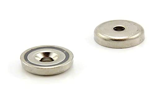 N42 Neodym - Topf - Magnet Für Kunst, Handwerk, Modellherstellung - 20mm Durchmesser x 7mm Dicker x 4mm C/Waschbecken - 13,2kg Zug N42 Neodym - Topf - Magnet Für Kunst, Handwerk, Modellherstellung - 20mm Durchmesser x 7mm Dicker x 4mm C/Waschbecken - 13,2kg Zug von first4magnets