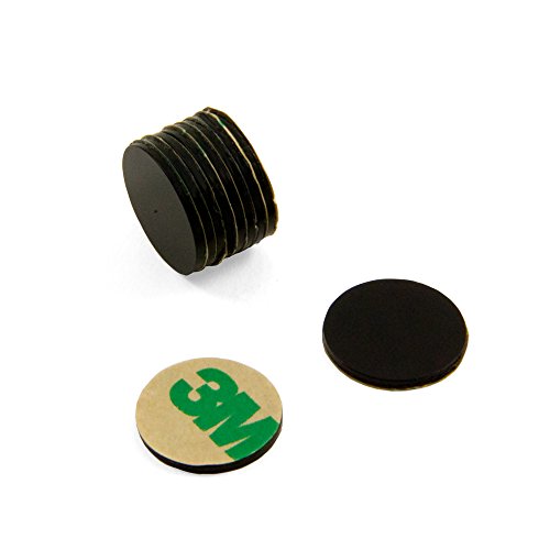 Klebstoff N42 Schwarzer Epoxidmagnet Für Kunst, Handwerk, Modellherstellung, Diy, Hobbys - 15mm Dia x 1mm - 1,1kg Zug - Norden - Pack von 10 von Magnet Expert