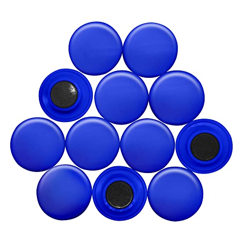 Große Blue Planning Office Magnete Für Kühlschrank, Whiteboard, Mitteilungsboard 40mm x 8mm Hoch - 12 Packung von 12 von first4magnets