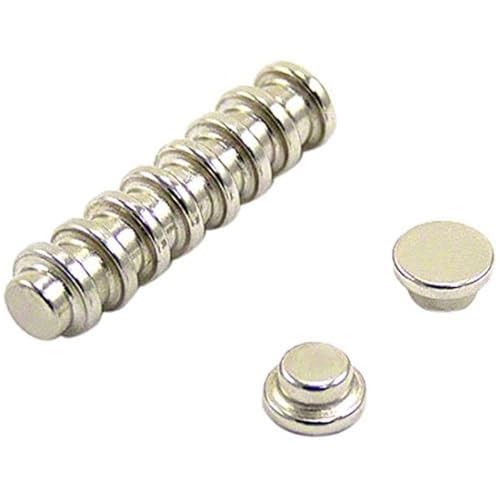 N42 Neodym Top Hut Magnet - 10mm Durchmesser x 5mm Dick - 1,3kg Zug - Pack von 10 von first4magnets