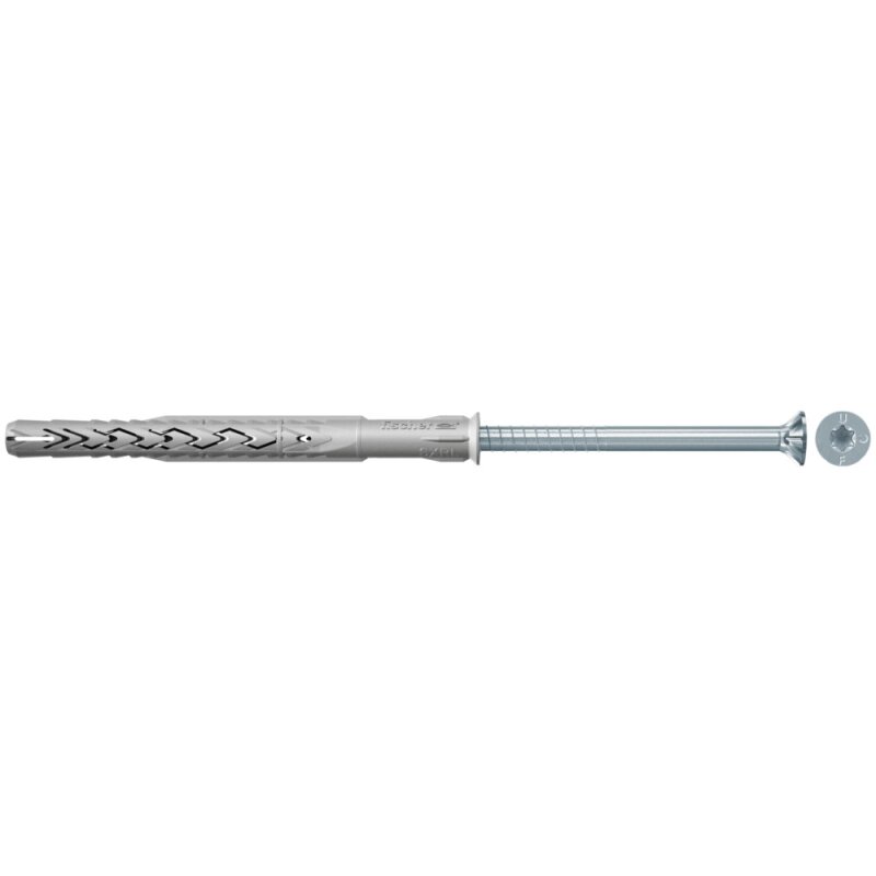 fischer Langschaftdübel SXRL T Multifunktionsrahmendübel Senkkopf verzinkt 14 x 100 mm - 50 Stück von fischer Deutschland Vertriebs GmbH