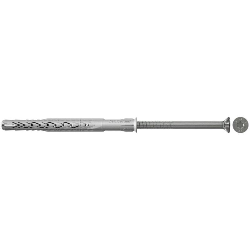 fischer Langschaftdübel SXRL T mit Senkkopfschraube nicht rostender Stahl 8 x 60 mm - 50 Stück von fischer Deutschland Vertriebs GmbH