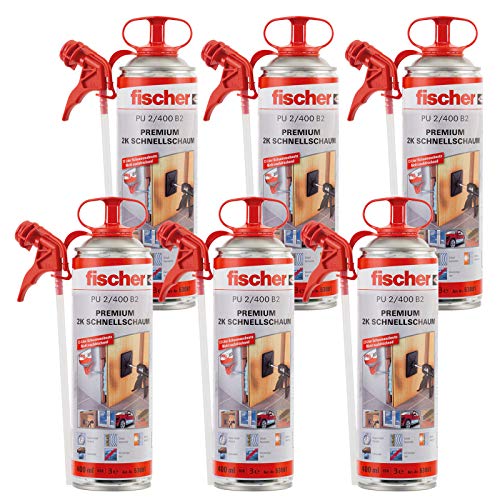 6x Fischer Schnellschaum 2K PU 400ml von fischer