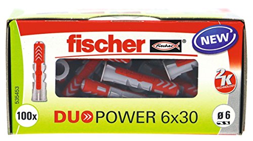 Duopower Fischer Doppelkomponenten-Dübel – Durchmesser 6 mm – 100 Stück von fischer