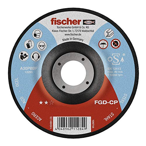 FISCHER 512518 FGD-CP 125X6X22,23 Carbon, schwarz, Schruppscheibe 125x6x23 von fischer