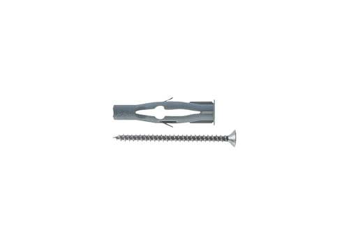 Fischer 2996008 fu-v Anker für Gipskarton, 8 x 50 mm, V, 100 Stück von fischer