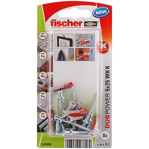 Fischer 535008 Duopower Blister, 5 x 25, mehrfarbig von fischer