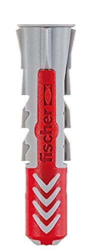 Fischer 537613 DUOPOWER Dübel, grau/rot, 5 x 25 mm, 35 Stück von fischer