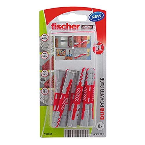 Fischer 537651 Blister Duopower, 8X65, Mehrfarbig von fischer