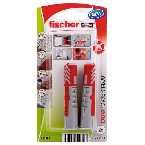 Fischer 537655 Blister Duopower, 14X70, mehrfarbig von fischer