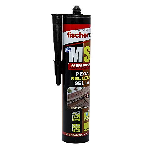 Fischer 540329 MS Professional Dichtstoff (Kartusche 290 ml) braun, Mono-Polymer von fischer