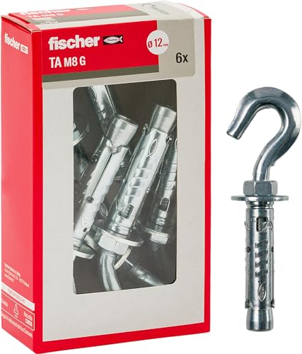 Fischer 71257 Stahldübel Ta M 8 mit Haken, Durchmesser 12 mm von fischer