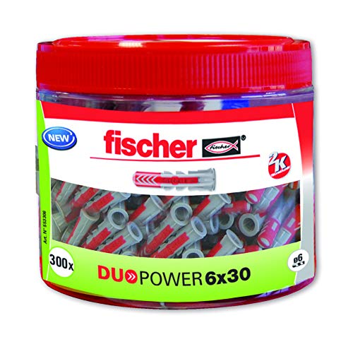 Fischer 553306 Duopower Dübel 6x30, 300 Stück von fischer