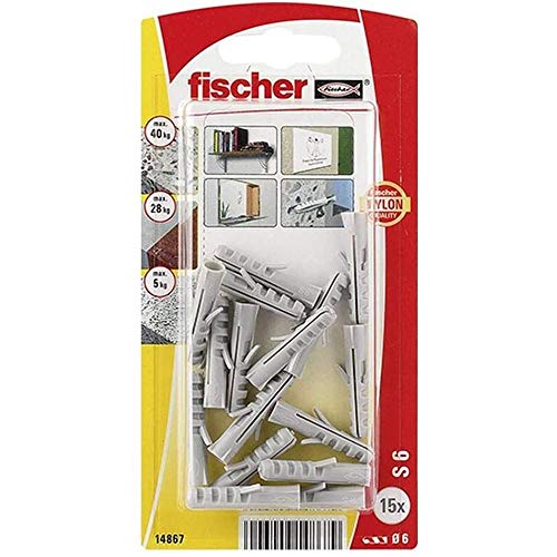 Fischer Dübel Nylon Fischer KP Blister S.6 – 15 Dübel von fischer