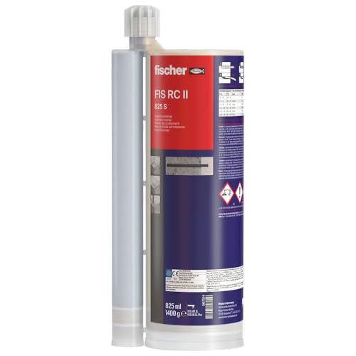 fischer Injektionsmörtel RebarConnect FIS RC II 825 S, wirtschaftlicher Mörtel für nachträgliche Bewehrungsanschlüsse, kurze Verarbeitungs- und Aushärtezeiten, zugelassen für Hohlbohrer, 825 ml fischer Injektionsmörtel RebarConnect FIS RC II 825 S, wirtschaftlicher Mörtel für nachträgliche Bewehrungsanschlüsse, kurze Verarbeitungs- und Aushärtezeiten, zugelassen für Hohlbohrer, 825 ml von fischer