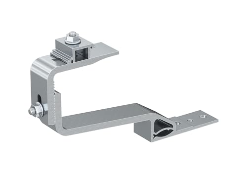 Fischer RH 30 H AL 10 Haken aus Aluminium mit fester Basis für Profile Solarzellen von fischer