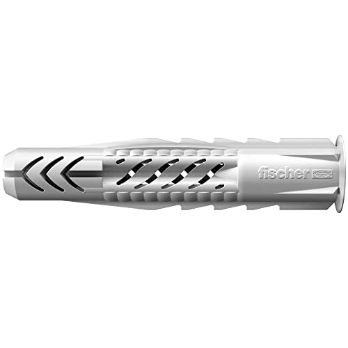 Fischer 508029 Universaldübel 10 x 60 R im praktischen Eimer, der universelle Nylondübel mit Rand für alle Baustoffe, 600 Stück im Aufbewahrungseimer UX-Dübel, Standard, 10x60 von fischer