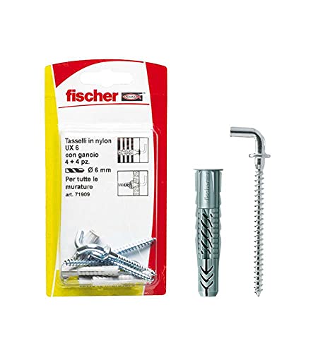 Tasten FISCHER UX-HK Haken BLISTER 4PZ von fischer