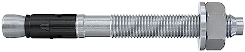 fischer Bolzenanker FAZ II Plus 8/30 gvz, Schwerlastanker mit hoher Tragfähigkeit, Ankerbolzen für Befestigungen schwerer Lasten und Stahlkonstruktionen, Seismik- & ETA-Zulassung von fischer