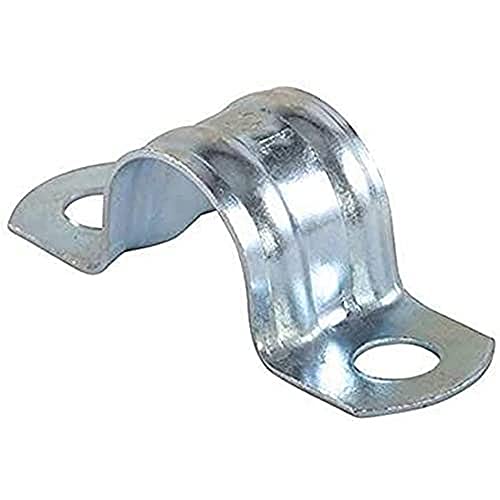 fischer | BSMD-24 mm Doppelbein-Klemmen aus Metall für Wasserschläuche oder Koaxialkabel (50 Stück) von fischer