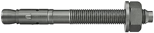 fischer Bolzenanker FAZ II Plus 10/10 R, Schwerlastanker aus Edelstahl mit hoher Tragfähigkeit, Ankerbolzen für Befestigungen schwerer Lasten und Stahlkonstruktionen, Seismik- & ETA-Zulassung von fischer