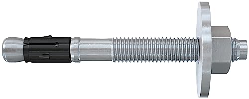 fischer Bolzenanker mit großer Scheibe FAZ II Plus 12/10 Kurzversion gvz, Schwerlastanker mit hoher Tragfähigkeit, Ankerbolzen für Befestigungen von Holzkonstruktionen, Seismik- & ETA-Zulassung von fischer