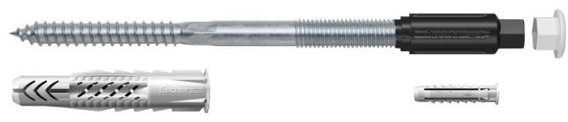 fischer Dämmstoffdübel TherMax 10 (512174), (2-tlg), je 2 x UX 12 x 70 / TherMax / Abdeckkappen von fischer