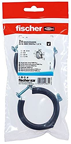 fischer FGRS Plus 1 1/2'' B - Rohrschelle mit Schnellverschluss zum zeitsparenden Befestigen von Rohrleitungen bis 2“ mit Gewindestangen oder Stockschrauben - 2 Stück - Art.-Nr. 49865 fischer FGRS Plus 1 1/2'' B - Rohrschelle mit Schnellverschluss zum zeitsparenden Befestigen von Rohrleitungen bis 2“ mit Gewindestangen oder Stockschrauben - 2 Stück - Art.-Nr. 49865 von fischer