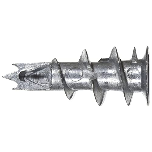 fischer Gipskartondübel Metall GKM, selbstbohrender Gipsdübel, starker Dübel für einfache Montage in Gipskarton- und Gipsfaserplatten, Kreuzschlitz-Antrieb, 100 Stück von fischer