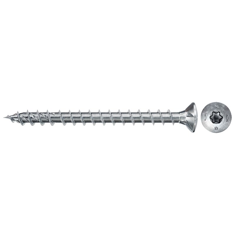 fischer Holzschraube PowerFast II Vollgewinde Senkkopf TX20 blau verzinkt 4 x 40 mm - 200 Stück von fischer Deutschland Vertriebs GmbH