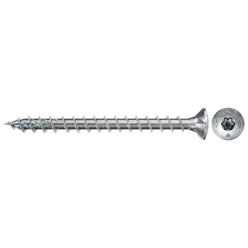 fischer Holzschraube PowerFast II Vollgewinde Senkkopf TX20 blau verzinkt 4 x 40 mm - 200 Stück von fischer Deutschland Vertriebs GmbH