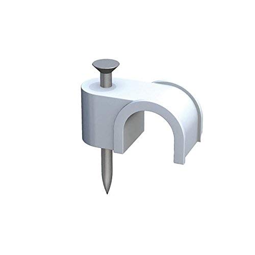 fischer - Klammer feste Klemme Sg-40 grau zur Verlegung von Kabeln und Rohr PVC (25 Stück) von fischer