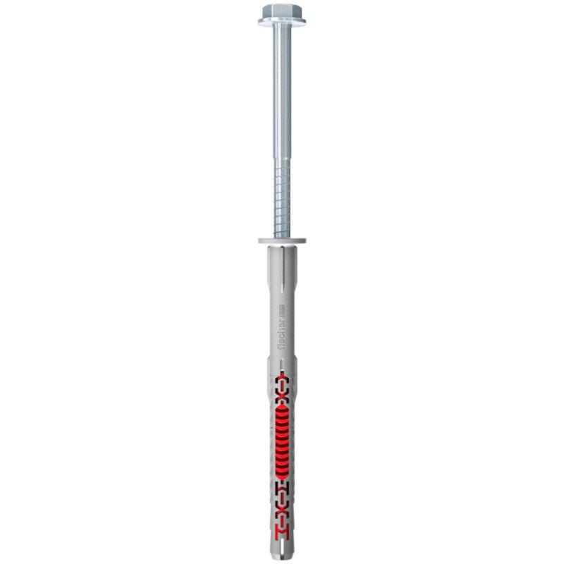 fischer Langschaftdübel DuoXpand mit Schraube Stahl Sechskantkopf mit Scheibe 8 x 120 mm - 1 Stück lose von fischer Deutschland Vertriebs GmbH