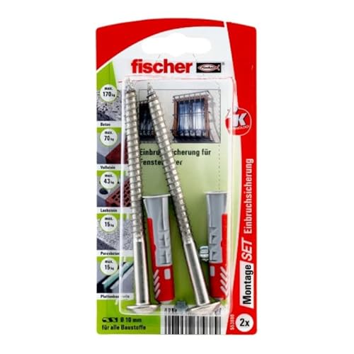 fischer M-Set Einbruchsicherung Fenstergitter K 5 Stk fischer M-Set Einbruchsicherung Fenstergitter K 5 Stk von fischer
