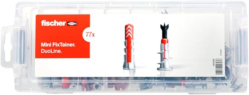 fischer Mini FixTainer DuoLine, 77-teiliges Dübelset, DuoPower Universaldübel und Gipskartondübel DuoBlade in einer praktischen Box, universelles Set für häufigste Anwendungen fischer Mini FixTainer DuoLine, 77-teiliges Dübelset, DuoPower Universaldübel und Gipskartondübel DuoBlade in einer praktischen Box, universelles Set für häufigste Anwendungen von fischer