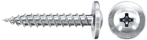 fischer Profilverbinderschraube 4,2 x 13, blauverzinkt, mit Halbrundkopf, Vollgewinde und Kreuzschlitz PH, für die Verbindung von Metallprofilen im Trockenbau, 1000 Stk von fischer
