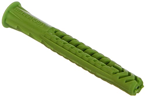 FISCHER Universaldübel UX GREEN 6 x 50 R, je 40 nachhaltige Dübel, Allzweckdübel aus nachwachsenden Rohstoffen, mit Rand für optimalen Halt in Beton, Gipskarton, Kalksand-Lochstein uvm. von fischer