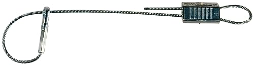 fischer Wireclip Drahtseilset WIS Ø2/1m Set, Leichtes Handling, Montage ohne Werkzeug, stufenlose Längenverstellung, 10 Stück von fischer