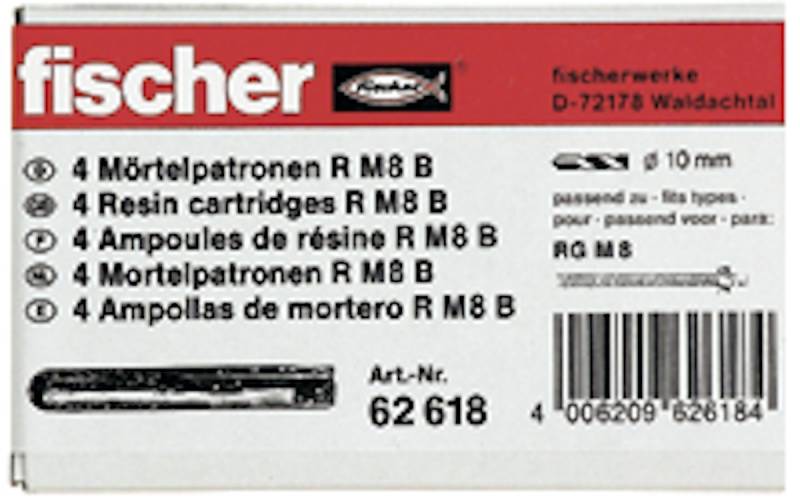 FISCHER Mörtelpatrone R M 8 (4 Stück) von fischerwerke GmbH & Co. KG