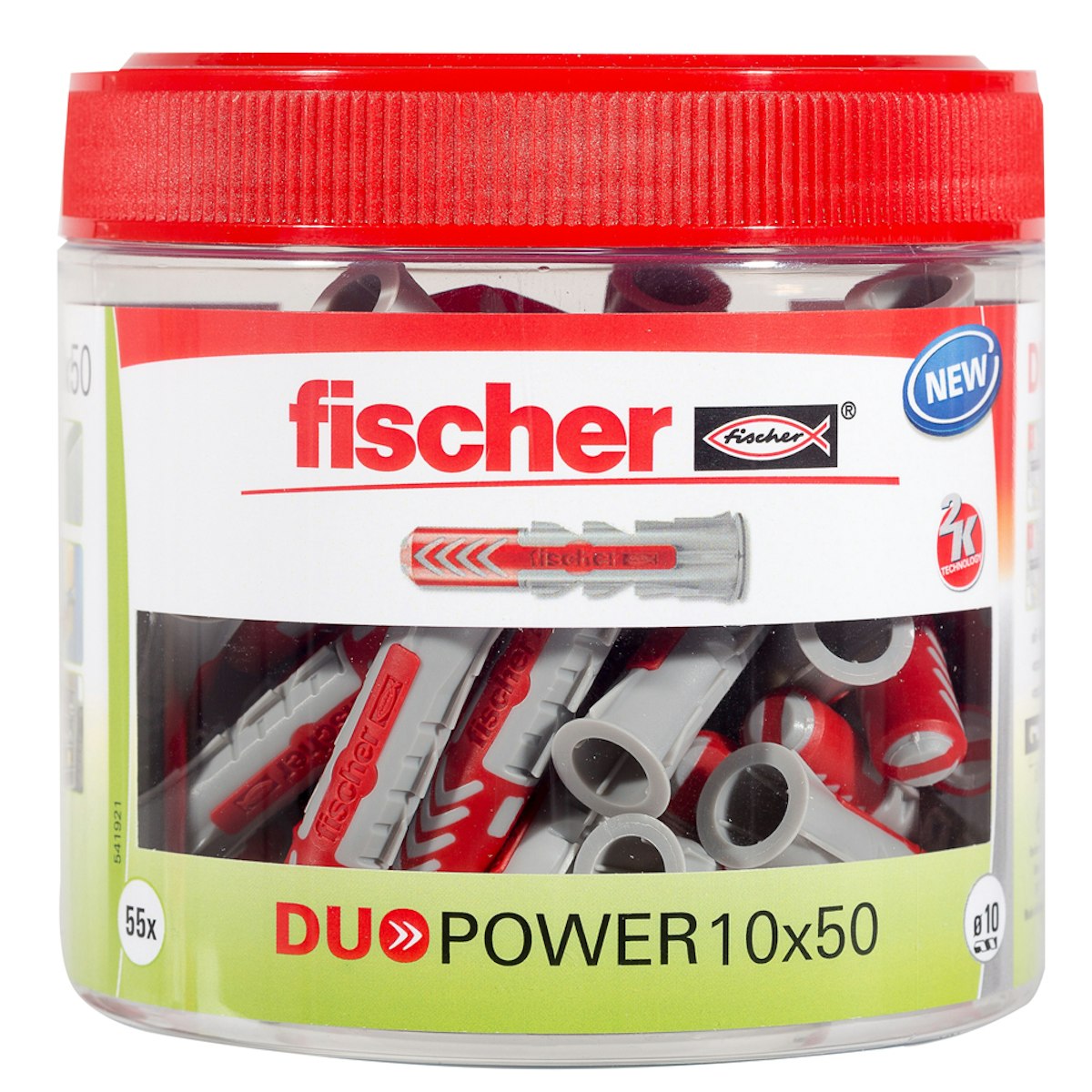 FISCHER Universaldübel Duopower 10x50 (55 Stück) von fischerwerke GmbH & Co. KG