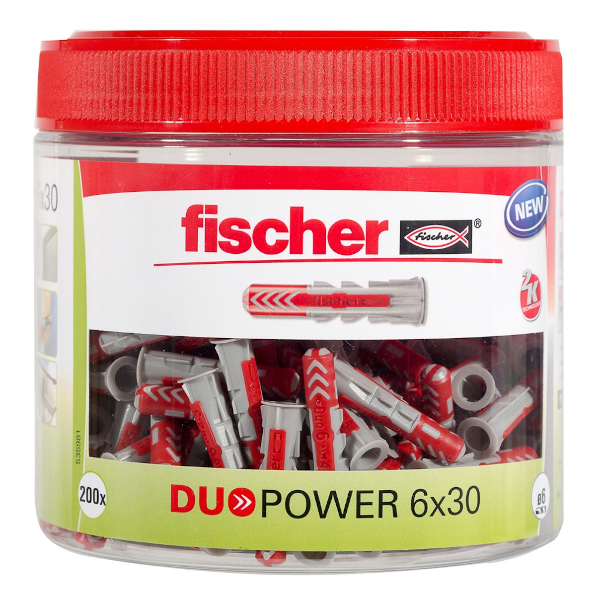 FISCHER Universaldübel Duopower 6x30 (200 Stück) von fischerwerke GmbH & Co. KG