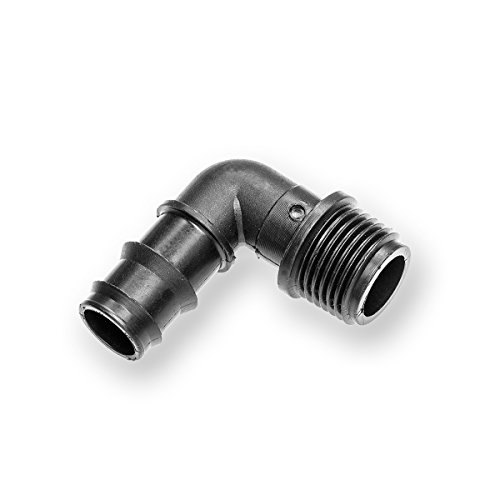 2 Stück PE Einschraubstutzen AG 16mm x 3/4mm Druck 10 bar für PE-Rohren 16-E von fish