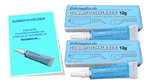 2er-Pack GUMMIFISCHKLEBER 12g von fishingglue.de