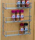 Spice and packet rack, 3 tier, 300 mm hole centres by Fitmykitchen von fitmykitchen