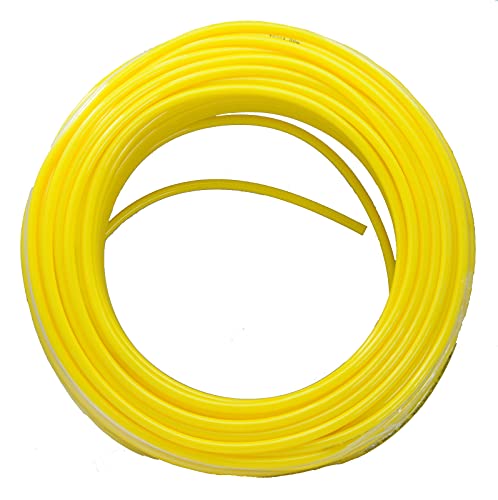 Fittingstore - 50 Meter - Polyethylen-Schlauch, verschiedene Größen, Druckluft, Wasser, Pneumatikschlauch (5 x 3 mm, Gelb) von fittingstore